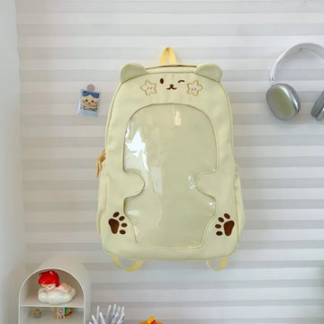 Qfdian Women Kawaii Cartoon Schoolbags High-capacity Fashion Sweet Y2k Aesthetic Ita Bags Students Casual Luxury Design Chic Backpacks